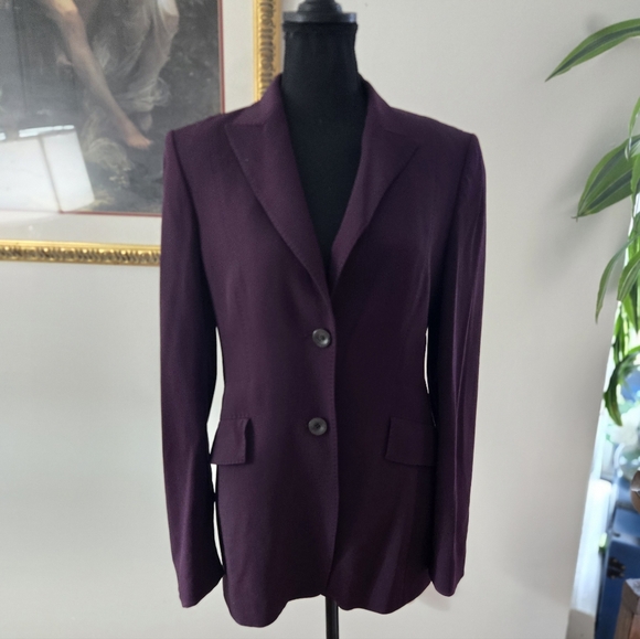 Louis Feraud Jackets & Blazers - Louis Feraud Dark Purple Blazer